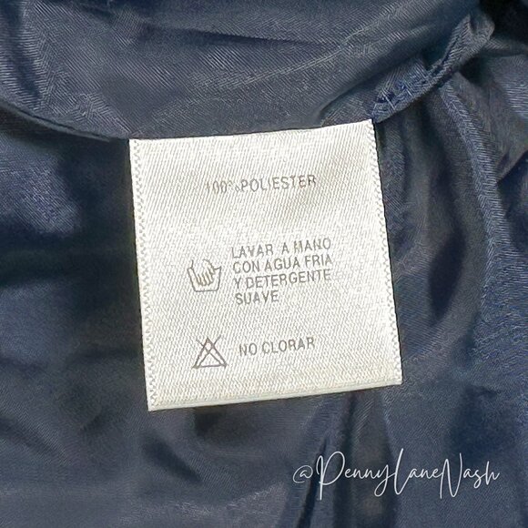 Nordic Outdoor Snap Front Rain Jacket Size M Navy - Picture 10 of 14